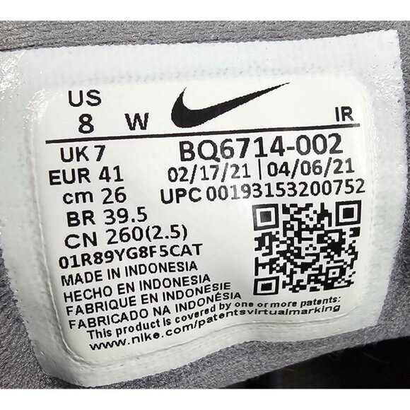 Nike Revolution Gray Sneakers Men's Size 8W - Picture 9 of 9